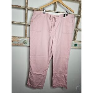 NWT Women's Pale Pink Venezia Drawstring Pants with pockets Size 24
